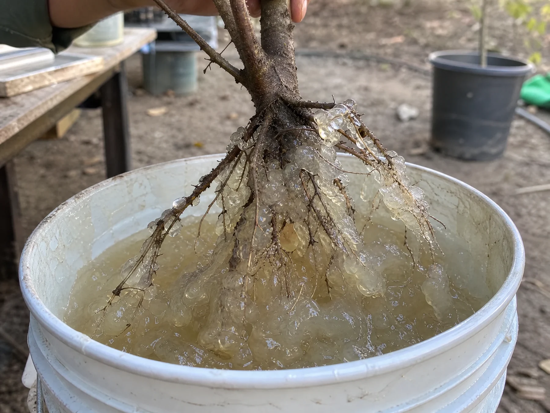 Illustrative root dipping operation