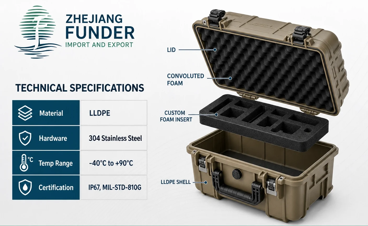 Case structure and technical specifications supplied and confirmed by Funder